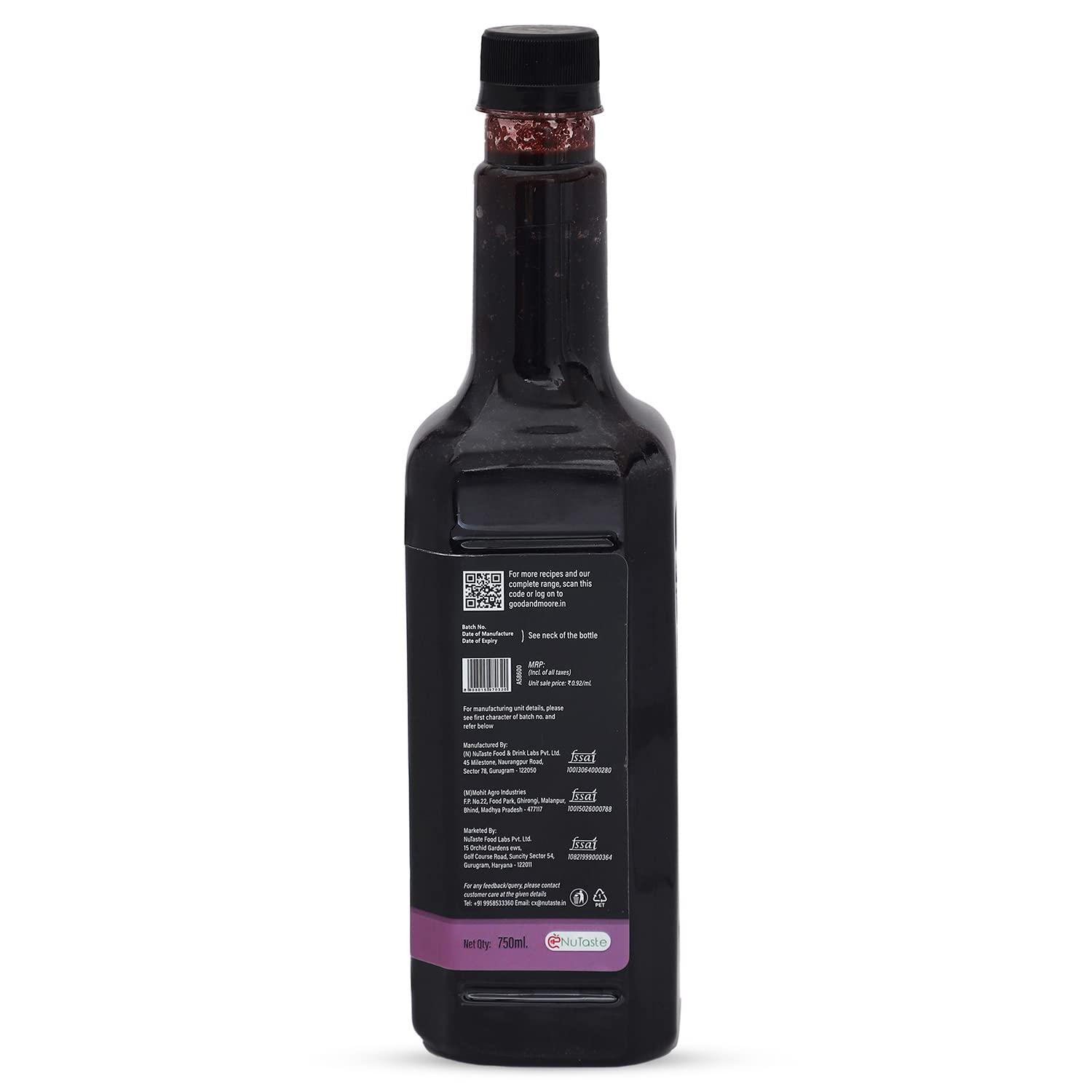 GOOD+MOORE GOOD&MOORE Combo of 2 | Blue Island, Spicy Jamun | For Cocktail, Mocktail, Sodas, Ice-teas and more | Concentrated Syrup | Premium Syrup | (750ml x 2)