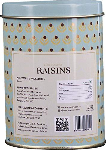Anand Enterprises Anand Indian Raisins, 200g (Pack of 2) Tin