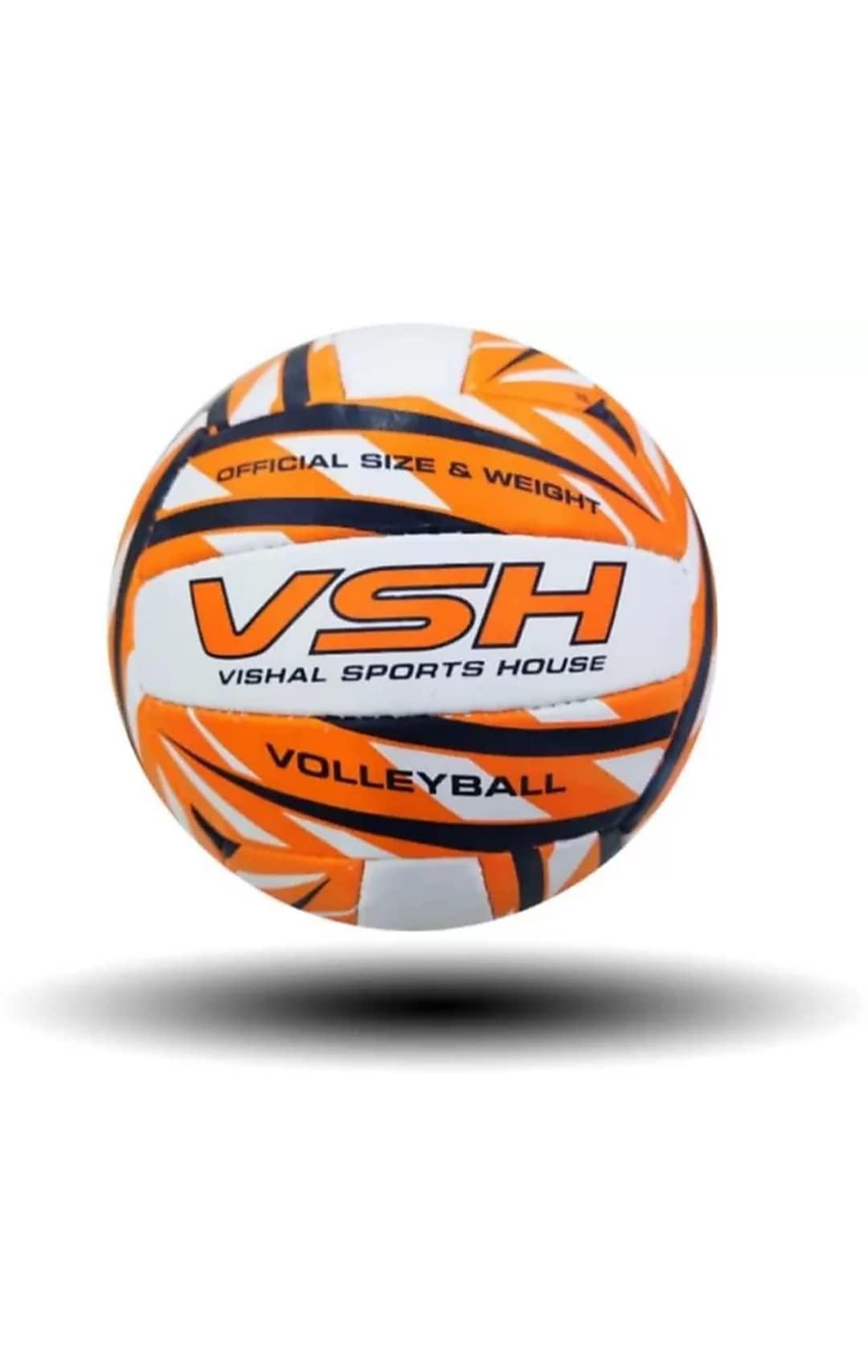 RADION RADION VSH Volleyball Size 5, Diameter: 26 cm |(Pack of 1, Mashi Orange)|