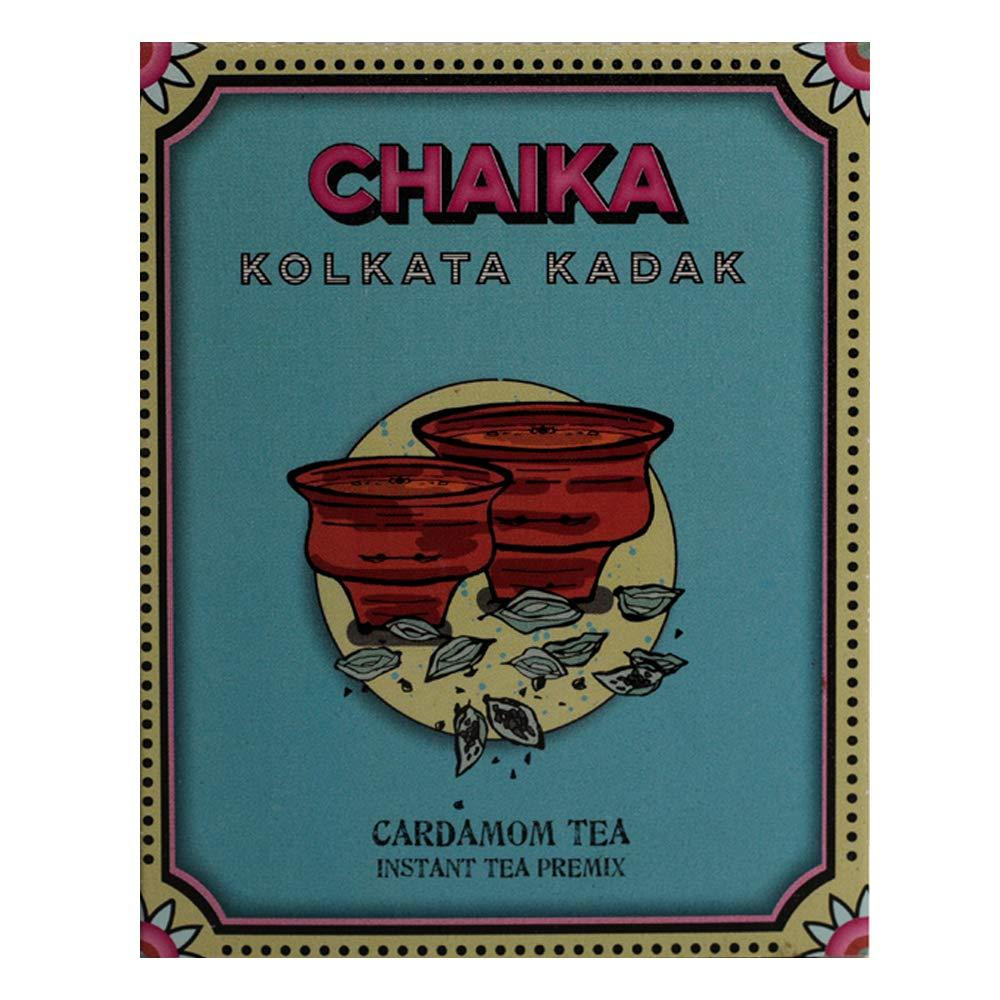 Chaika Chaika Desi Instant Premix Kolkata Kadak Cardamom Flavoured Tea (10 Sachets,Pack of 2)