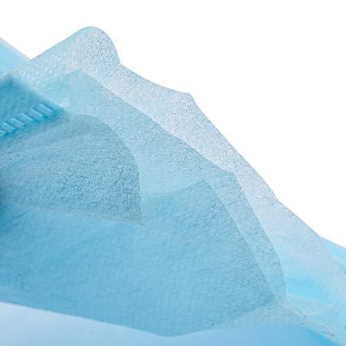 ASGARD ASGARD Melt-Blown Fabric Disposable Face Mask with Nose Clip (Blue, Pack of 200) for Unisex