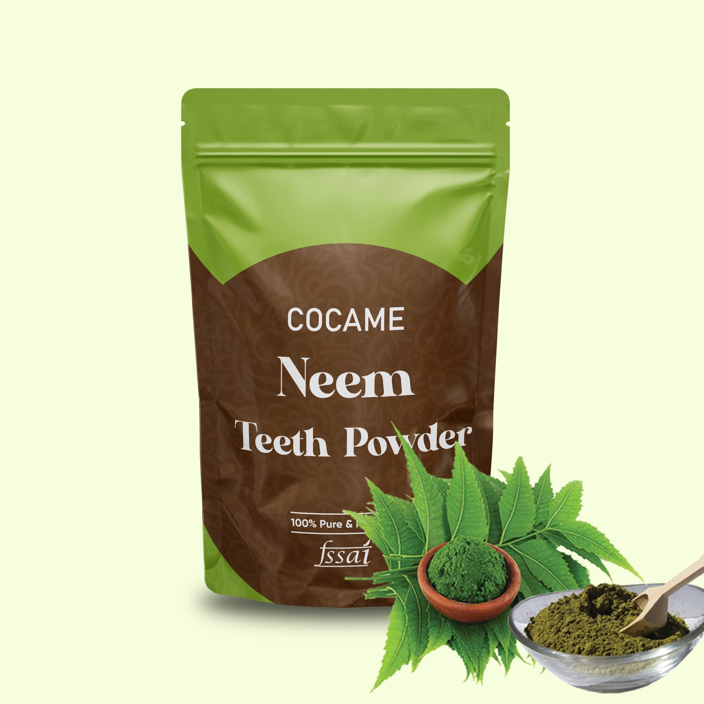 COCAME Neem Teeth Powder/Vepa aaku podi/Azadirachta indica powder/Indian lilac powder - 100 grams