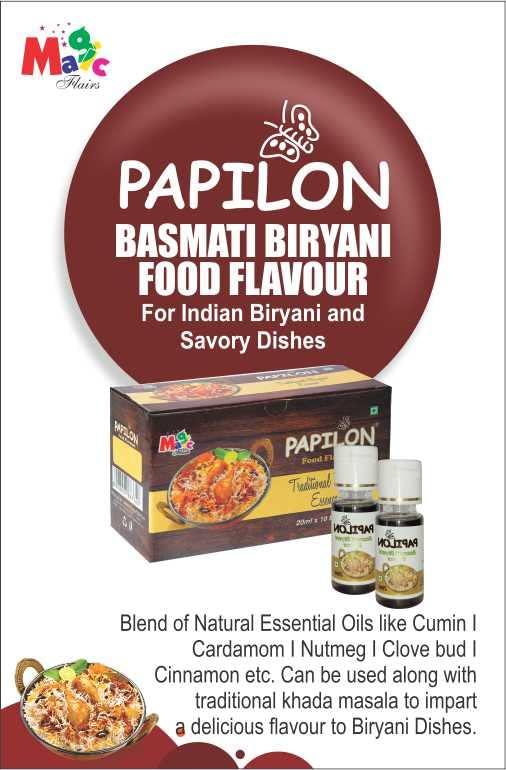 PAPILON Papilon Basmati Biryani Masala Essence (20 ml x 6 Bottles) For Used in Veg and Non Veg Biryani