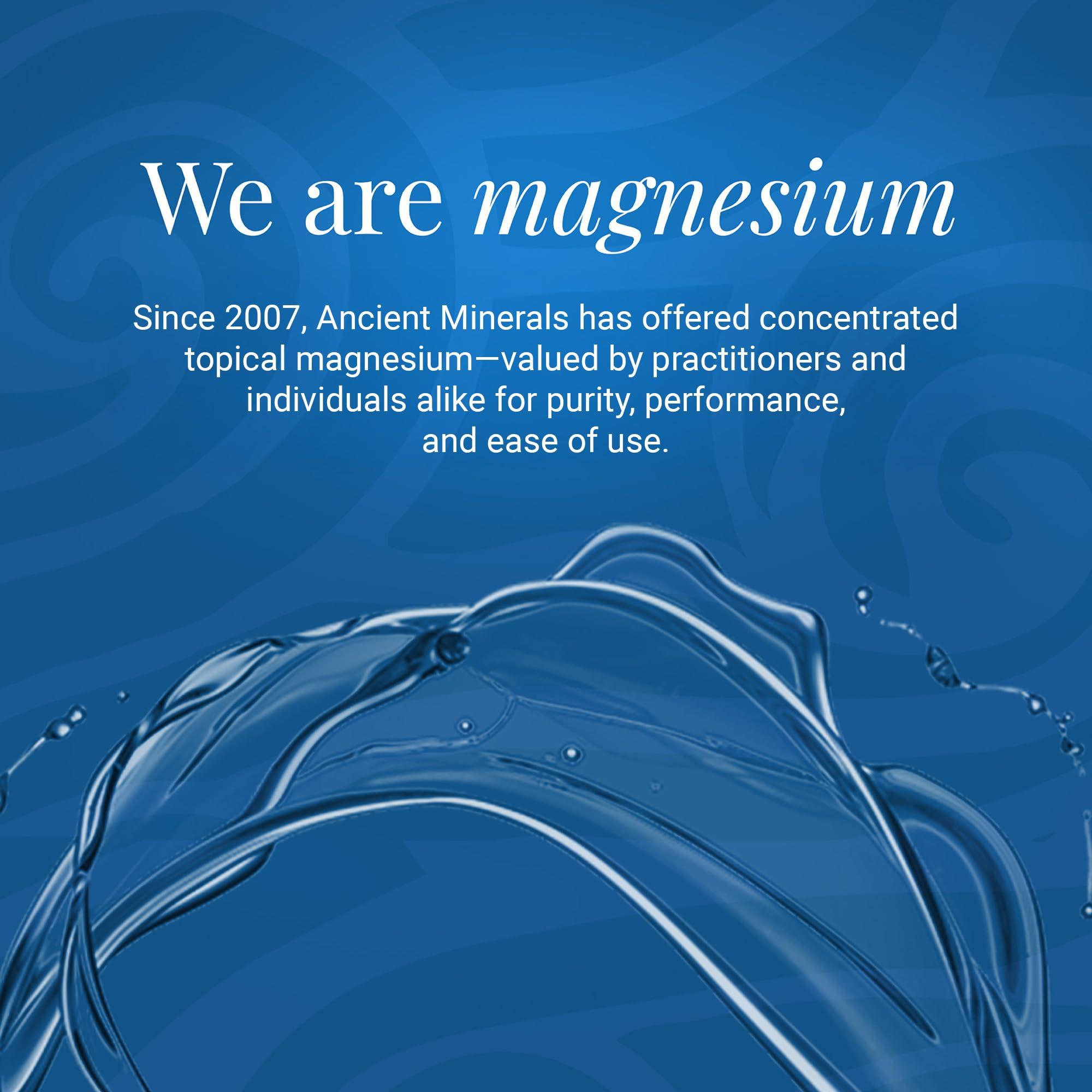 Ancient Minerals Ancient Minerals Magnesium Oil Spray 4 oz. -Pure Genuine Zechstein Magnesium Chloride Supplement - Best Topical Skin Application for Dermal Absorption