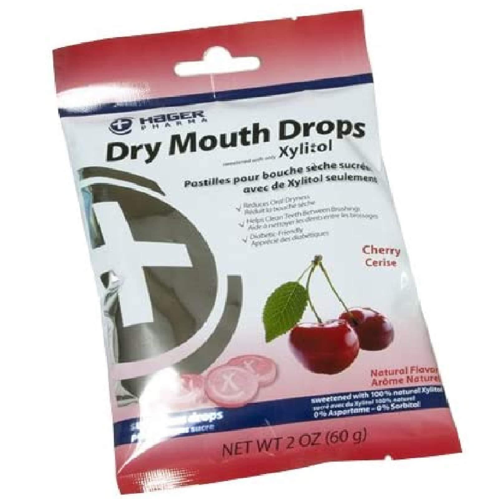 Hager Pharma Hager Pharma Dry Mouth Drops - Cherry - 2 oz - Gluten Free - Sweetened with xylitol