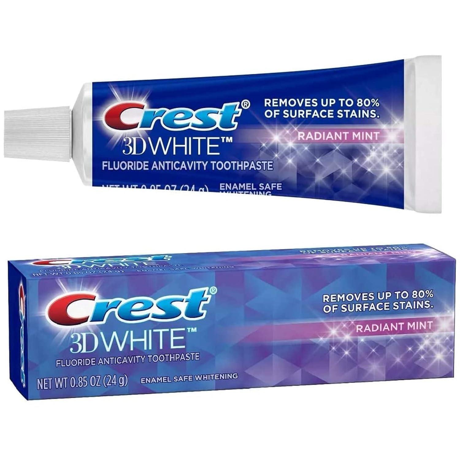 Crest Crest 3D White Vivid Fluoride Anticavity Toothpaste - 0.85 Oz - Radiant Mint