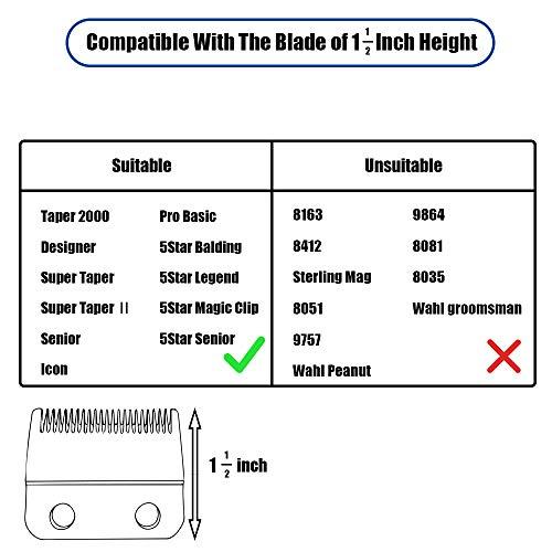 CR8GR8 Professional Hair Clipper Combs Guides, Hair Clipper Guards 1 & 1/4" 1 & 1/2" 2", Mega NO.16 NO.12 NO.10 fits for Most Wahl Clippers (NO.10+NO.12+NO.16, White)