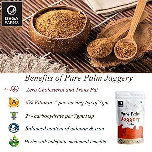 Dega Farms DEGA FARMS Premium Pure Palm Jaggery - 200GM Each ( Pack of 2 )| Made with 100% Pure, Organic & Natural Ingredients - Sedex Certified
