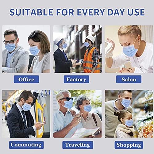 Pozlle 100PCS Black Disposable Face Mask Filter 3-ply Masks Protection Mouth Cover Masks Protection