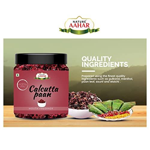 Nature Aahar Nature Aahar Kalkati (Calcutta) Meetha Paan Without Supari || Sweet Paan Hygienically Packed Traditional Mukhwas Mouth Freshener [Jar Pack] (200 Grams)