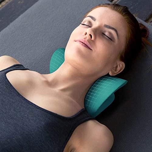 Roktry Roktry Neck and Shoulder Relaxer, Cervical Neck Traction Device Neck Stretcher with Magnetic Therapy, Cervical Spine Alignment, Chiropractic Pillow, Neck Massager for TMJ Pain Relief