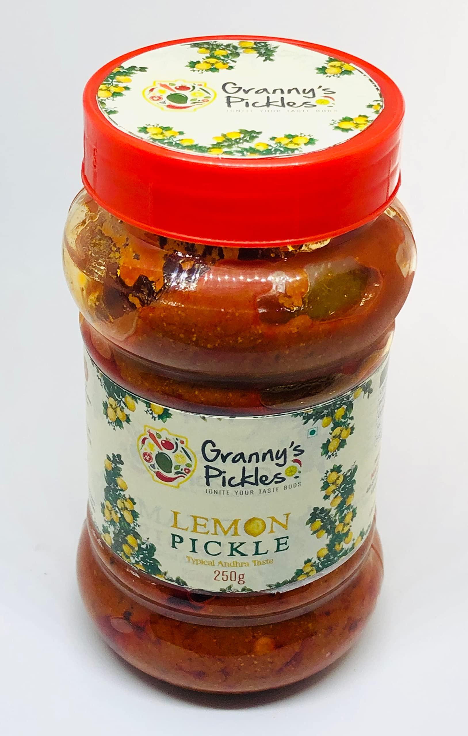 Granny's Pickles Granny's Pickles - Lemon Pickle - Typical Andhra Taste 250 GMS