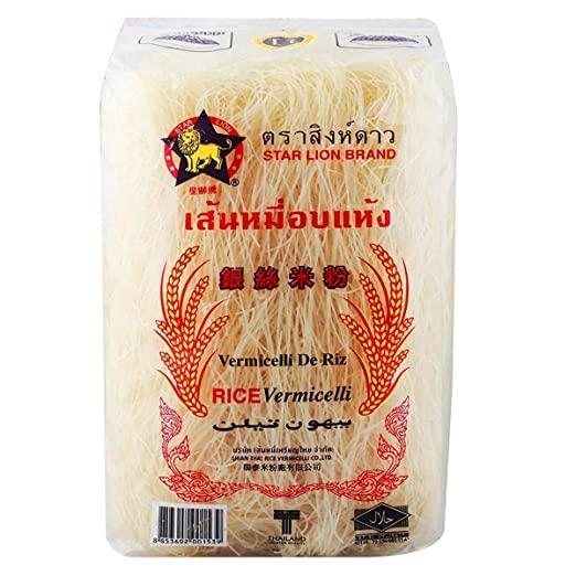 Pantai Star Lion Rice Vermicelli 500g (Pack of 2 (500g x 2))
