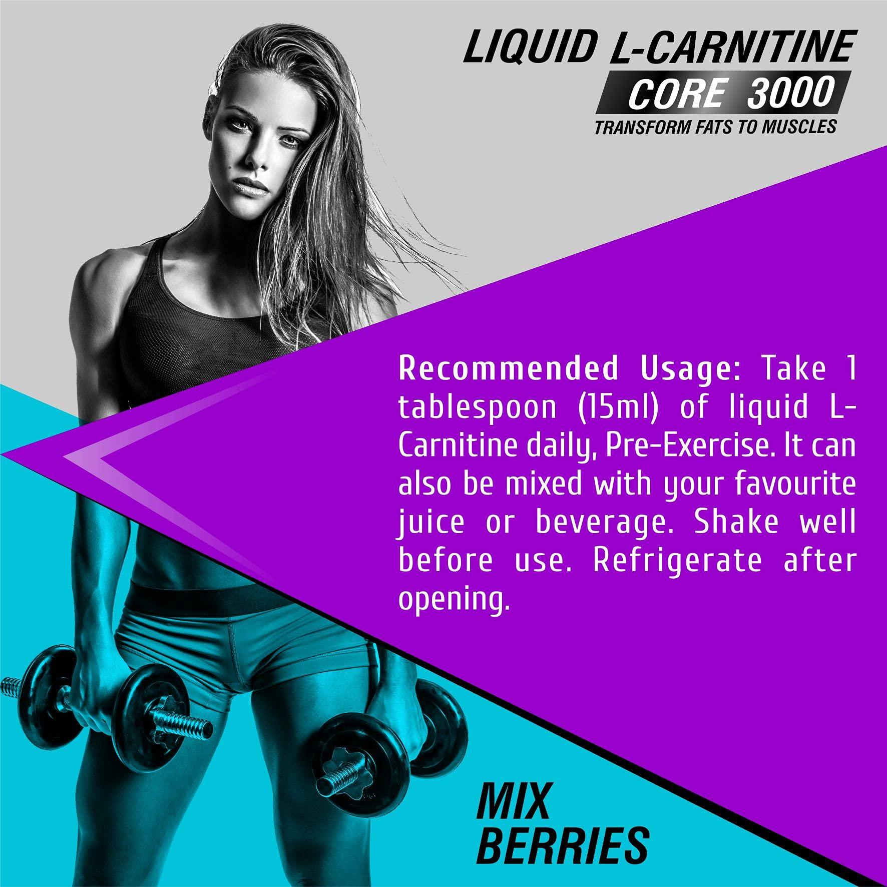 HF Series HF Series Liquid L Carnitine 3000 mg,Burns Fat For Energy(MIX BERRIES COMBO)