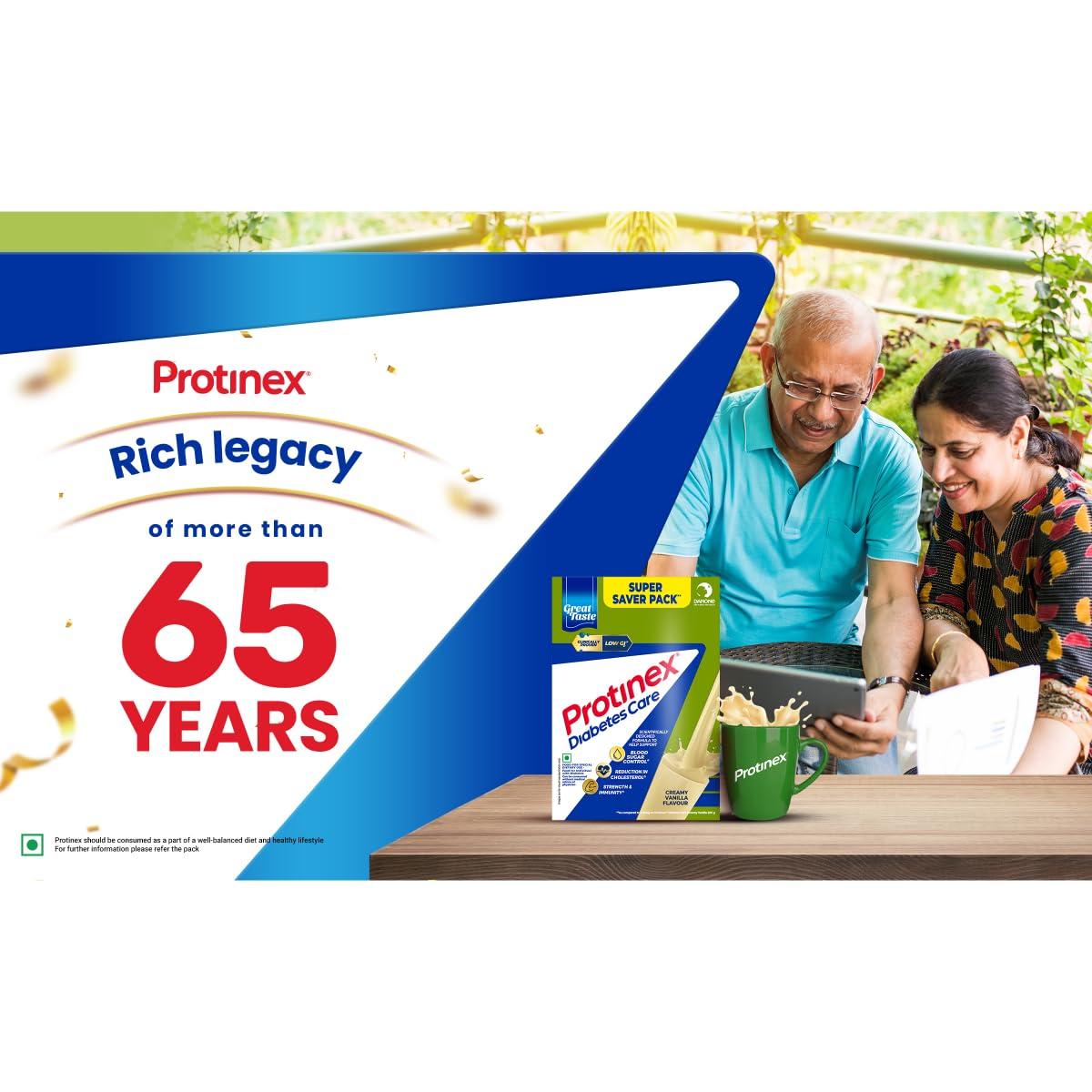 Protinex Protinex Diabetes Care - with Protein and High Fiber for Blood Sugar Control - 1kg (Vanilla flavor) (Pack of 2)
