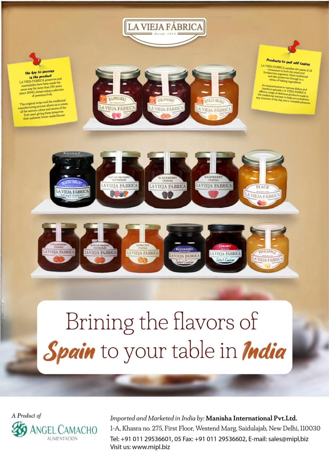 La Vieja Fabrica La Vieja Fabrica Jam Combo Pack of Strawberry jam 350g and Orange jam 365g