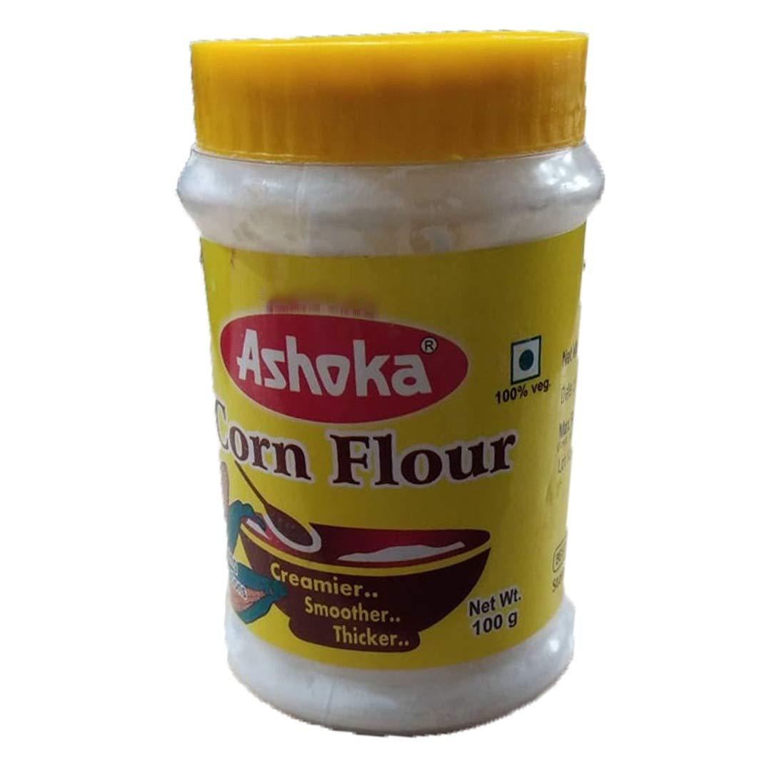 Ashoka Ashoka 100% Natural Corn Flour Powder 100 gm, Corn Starch, Cholam Powder, Makkai Flour (Pack of 5)