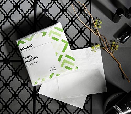 Presto! Amazon Brand - Presto! 2 Ply Kitchen Tissue Paper Roll - 60 Pulls (Pack of 6) & Amazon Brand - Solimo 2 Ply Paper Napkins - 50 Pulls (Pack of 4) Combo