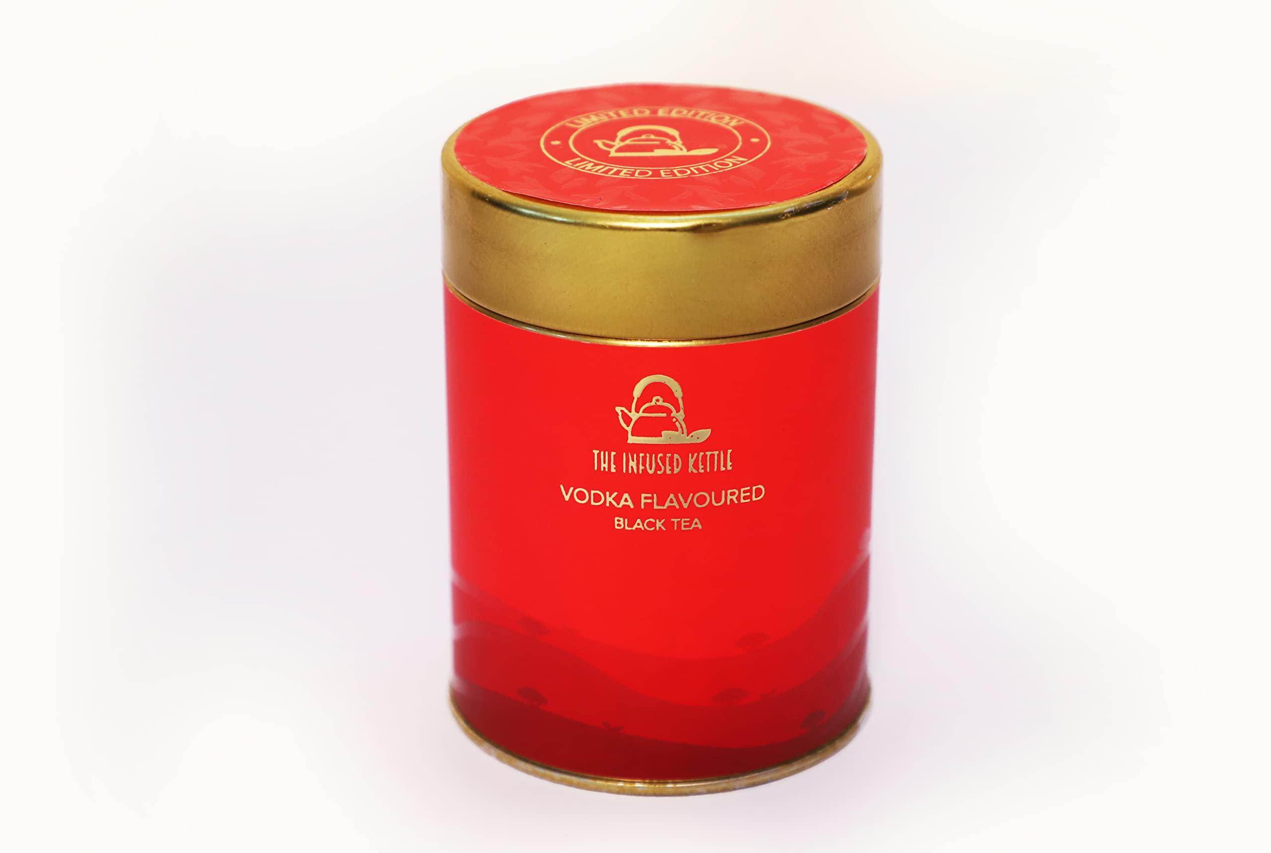 The Infused Kettle The Infused Kettle Premium Vodka Flavoured Tea, 22 Cups, Loose Black Tea Infused With Vodka Flavour, Antioxidant Rich, Low Caffeine Chai - 50 gm