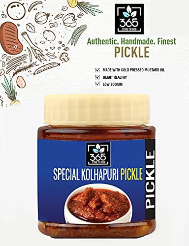 365 STORE TO DOOR 365 STORE TO DOOR Special Kolhapuri Pickle, 500g | Achaar | Chutney | Homemade, No Preservatives, No Oil | 100% Pure & Hygiene | Ready to Eat