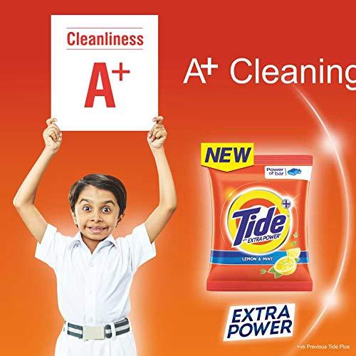 Tide Tide Plus Extra Power Detergent Washing Powder - 7 Kg (Lemon And Mint) With Free Detergent Powder - 3 Kg, Pack of 1