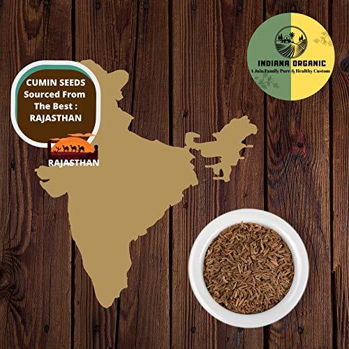 INDIANA ORGANIC Indiana Organic Combo, Cumin Seeds (Jeera) - 200 Gram, Fennel Seeds (Saunf) - 200 Gram Each