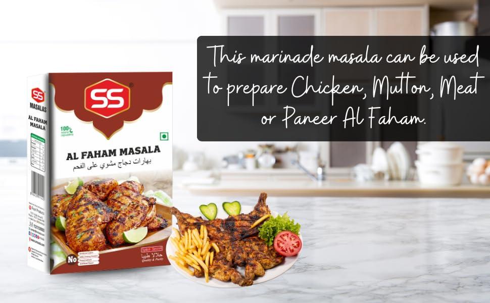SS MASALAS SS Masalas Alfaham Masala and Arabian Mandi Masala 100g each.