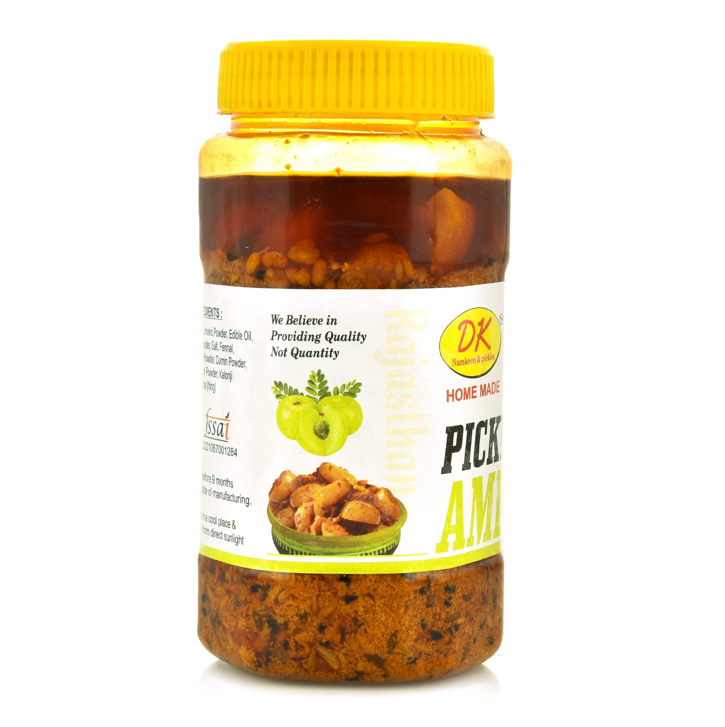 DK Namkeen & Pickles DK Pickles Rajasthani Homemade(Gunda) Lasuwa Pickle and Amla Pickle Rajasthani Lasode ka Achar aur Amla ka Achar ghar ka achaar (Sarso Ka Tel,Mastard Oil, Sa Bana)