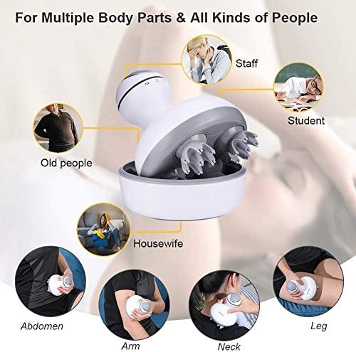 Luteti Luteti Cordless Head Massager - Electric Hair Scalp Massager with Kneading 84 Massage Nodes, Handheld Portable Head Scratcher Massager for Hair Growth, Deep Clean and Stress Relax,Christmas Gifts