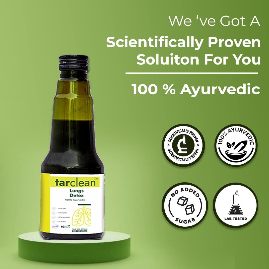 Le-vanza Food & Herbals Le-Vanza Food & Herbals Lungs lung Tar Clean Syup | Detox For Smokers, pollution Cleanse | Lung detox | Removes Tar from Lungs| Lungs Detox Herbal Supplement | Lungs Cleanse Detox 225ml(pack of 1)