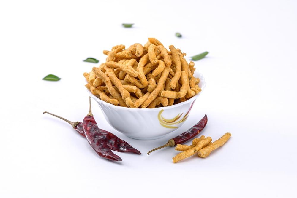 JOLANTAA Jolantaa Bhatha Kani Surat Famous Bhatha Kani Tikha Gathiya Gujarati Tikha Gathiya Surti Farsan (800 Gm)