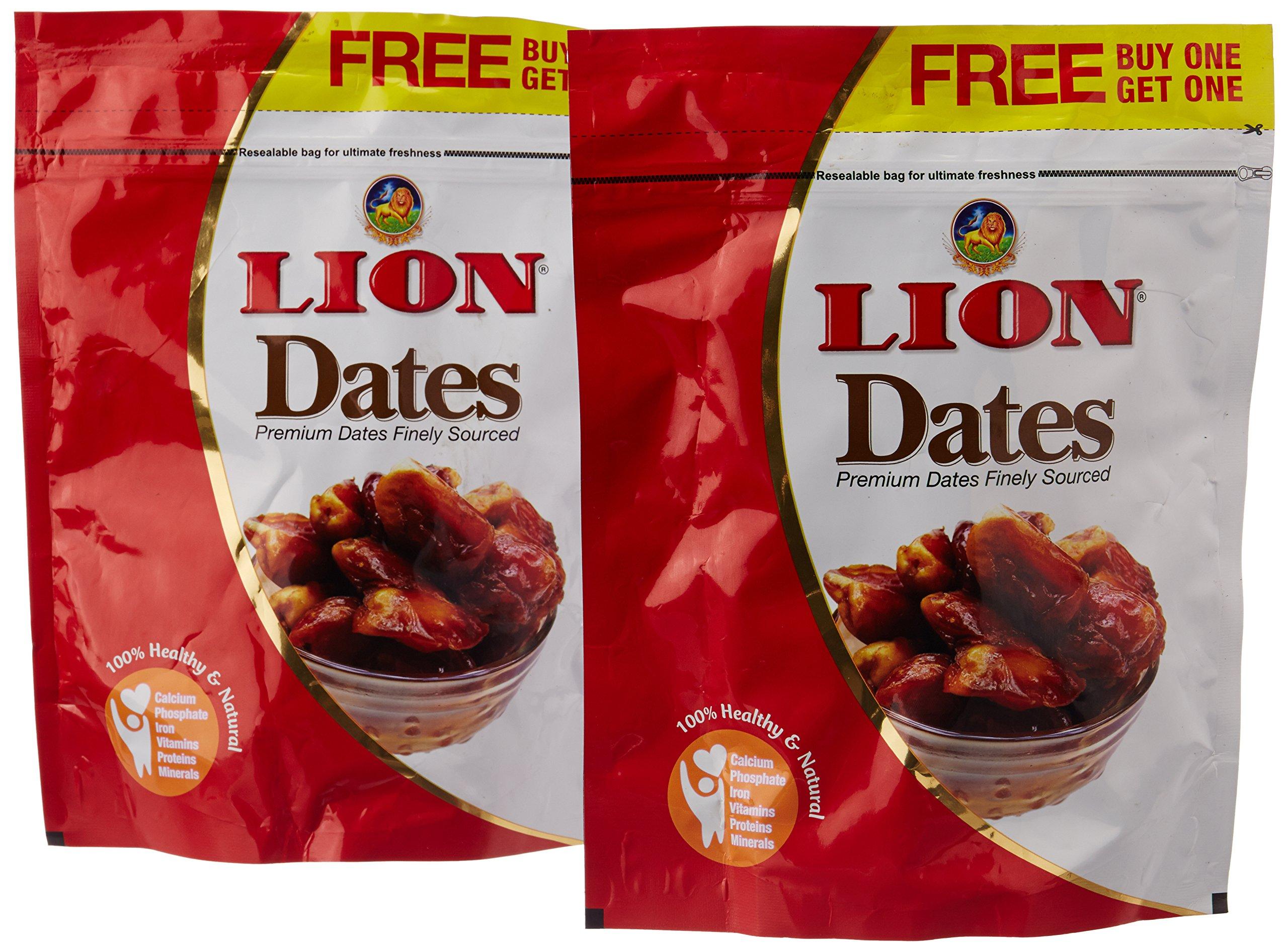 LION Lion Seeded Dates 500gm Refill (buy one Get one free)