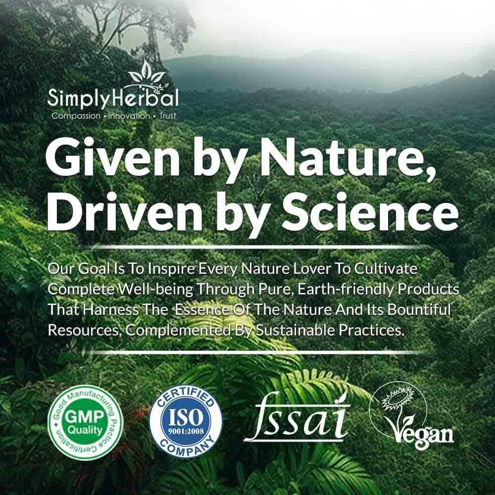 Simply Herbal Simply Herbal Plant Based Eye Care Tablets for Healthy Eyes | Protects from Blue Light & Improves Nigh Vision for Men & Women (60 Tablets)