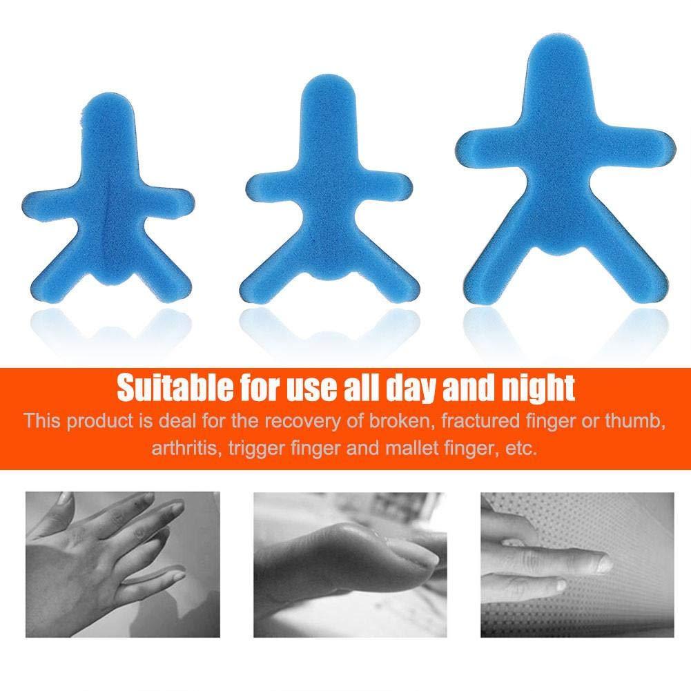 Fybida 1 PC Toad Finger Splint Aluminium Sponge Finger Knuckle Immobilizer Adajuatable Finger Guards for Pain Relief Sport Injuries (S)
