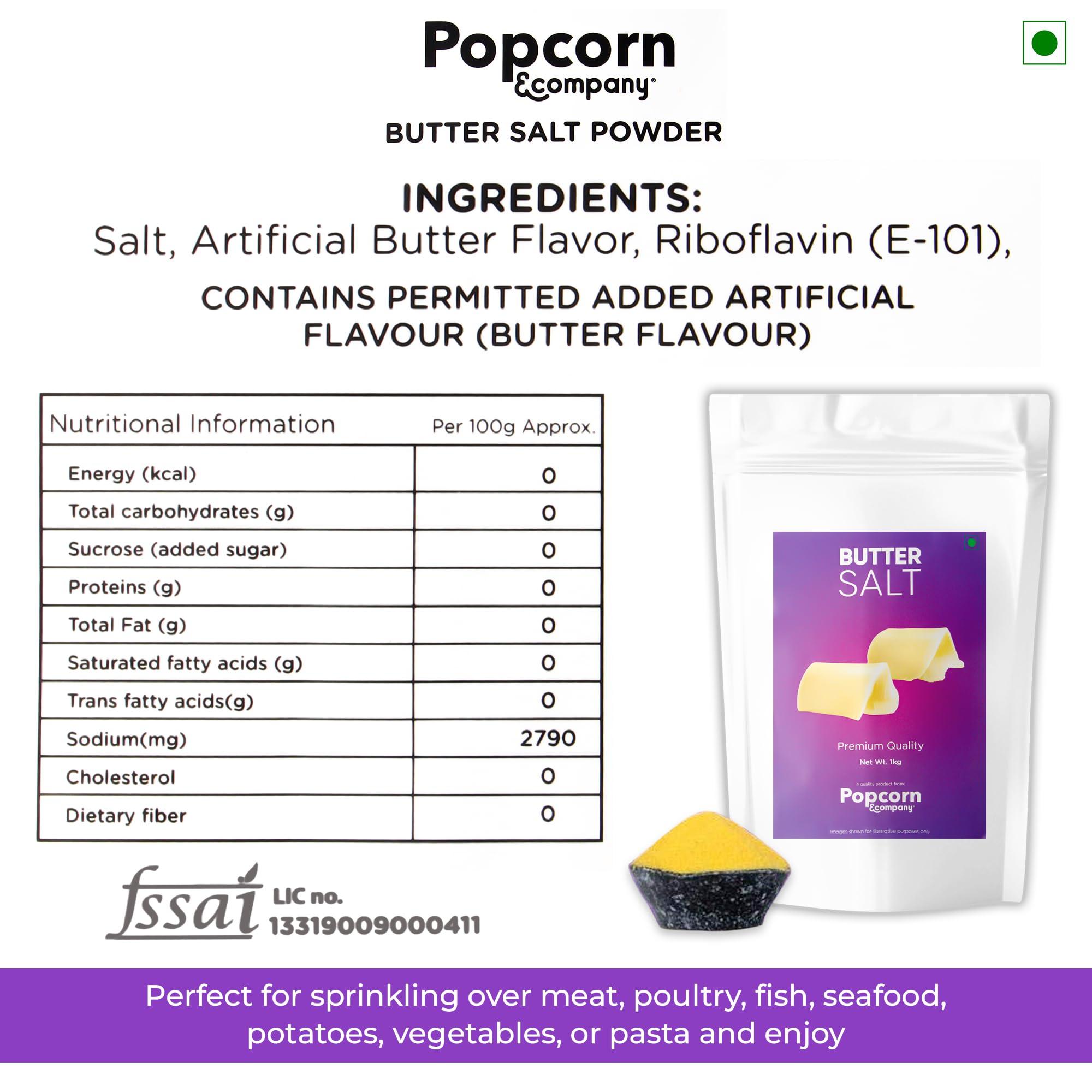 Popcorn & Company Popcorn & Company Butter Salt Powder Pack of 2 KG