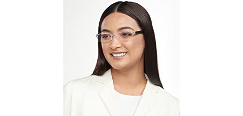 LENSKART BLU Lenskart READERS | Transparent Rectangular Half Rim Reading Eyeglasses | For Men & Women | For 1.25 Power | LR E13968