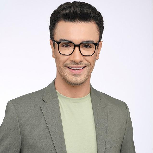 LENSKART BLU LENSKART BLU | Zero Power Blue Cut Computer Glasses | Anti Glare, Lightweight & Blocks Harmful Rays | UV Protection Specs | Black | Men & Women | Large | LB E16063