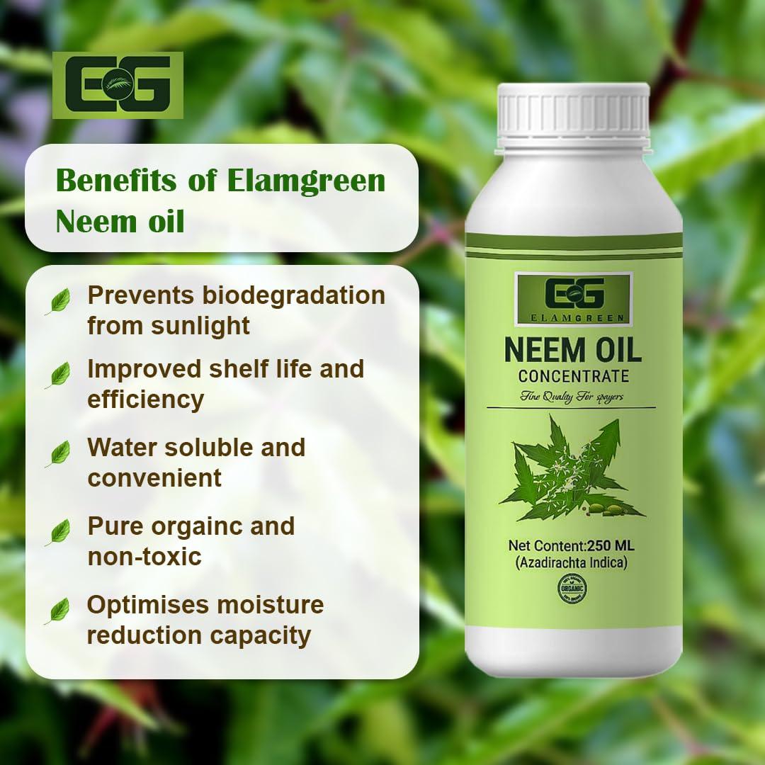 EG ELAMGREEN Elamgreen Organic Cold Pressed Neem Oil, 100 ml - Pack of 2