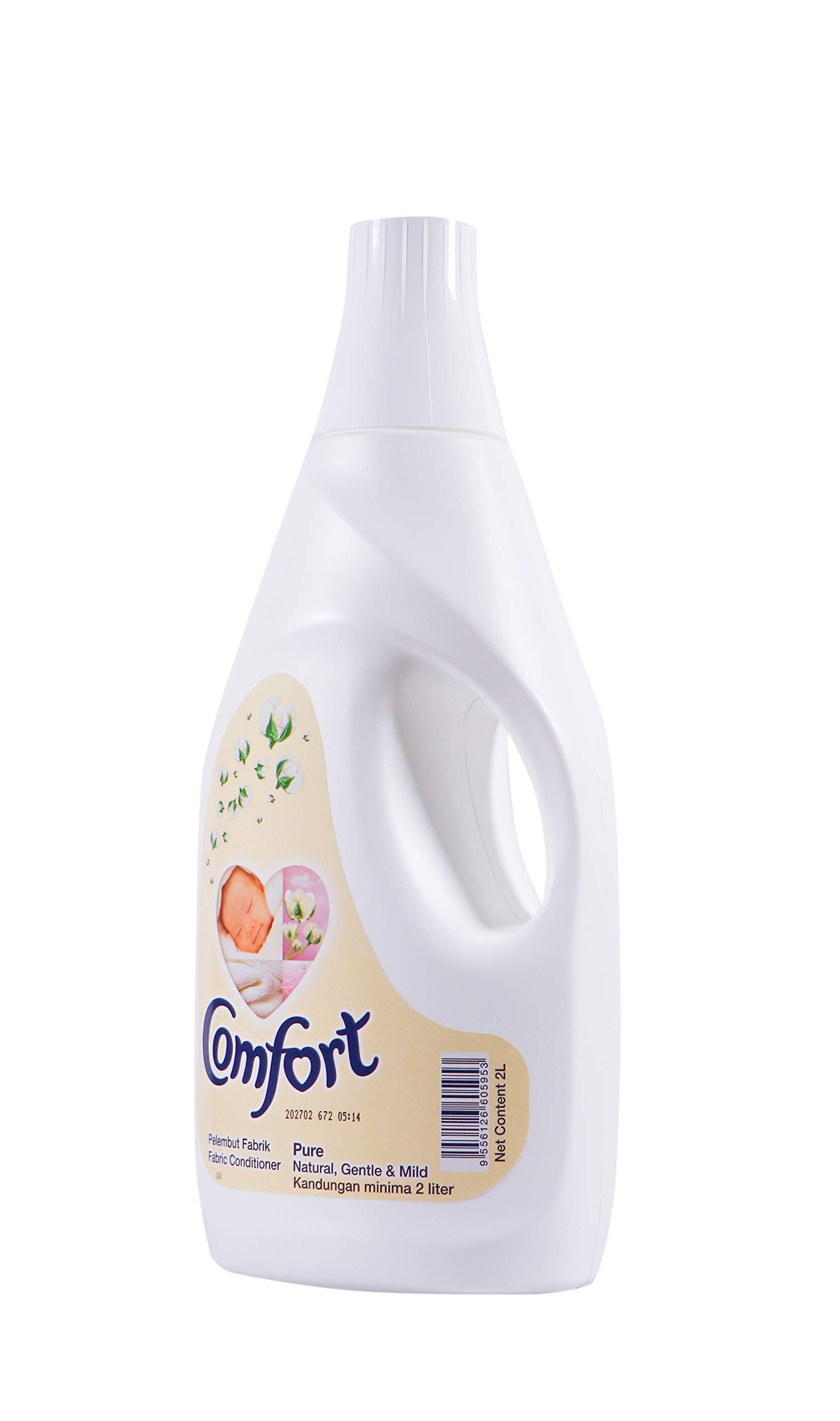 Comfort Comfort Pure Natural, Gentle and Mild Kandungan minima 2 litre Fabric Conditioner(Imported Pelembut Fabrik), Liquid