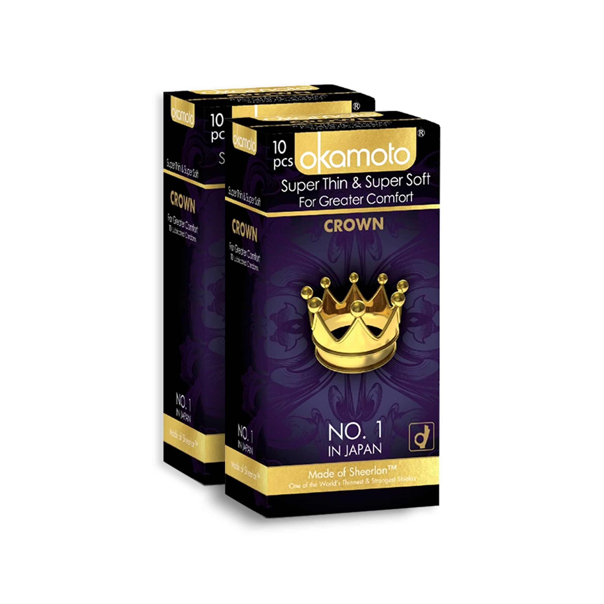 OKAMOTO OKAMOTO Japan’s Best Crown Condoms | Ultra thin Condoms | No. 1 in Japan | 2 x 10s