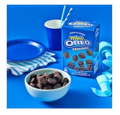 Oreo Oreo Mini Original 10X Packs, 204 Gram, Blue (4029824) - Wheat Flour, Sugar, Palm Olein Oil, Cocoa Solids Etc