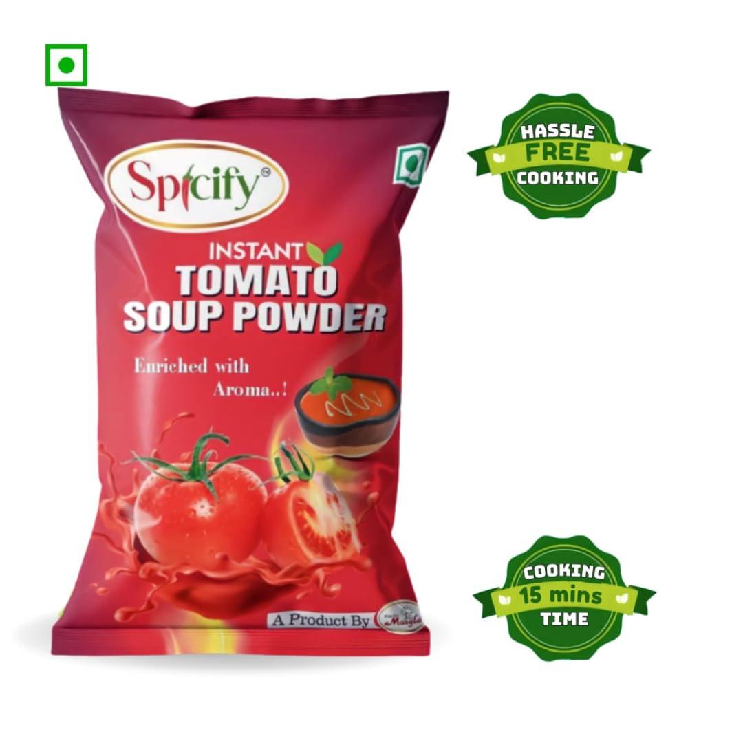 Spicify Spicify Instant Tomato Soup 20 Sachets x 12g | Fresh Tomato Flavor | Ready-to-Make Soup Packet | Convenient & Delicious | Tomato Powder Soup