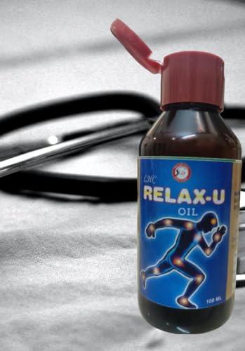 LHC RELAX-U LHC RELAX-U Ayurvedic Oil [100 ml] for Relief from Knee and Joint Pain,Muscle Pain, Osteoarthritis Visible Improvement in 7 days