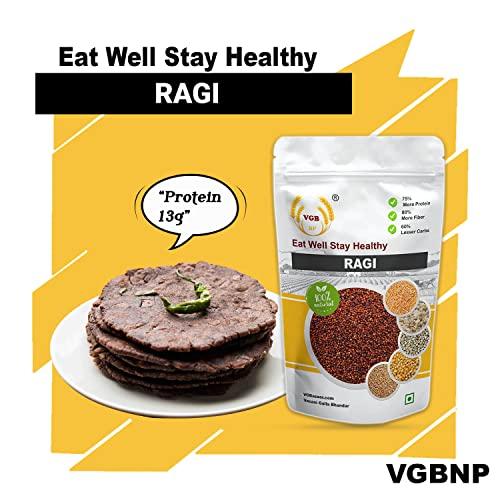 VGBNP VGBNP 100% Natural & Original Finger Millet,Kezhvaragu (Ragi Whole grain/ragulu) Pure Nachani,Ragi Seeds (Mandua | Nagli | Mandia) Healty Grains Fibre Rich Ragi- 1kg