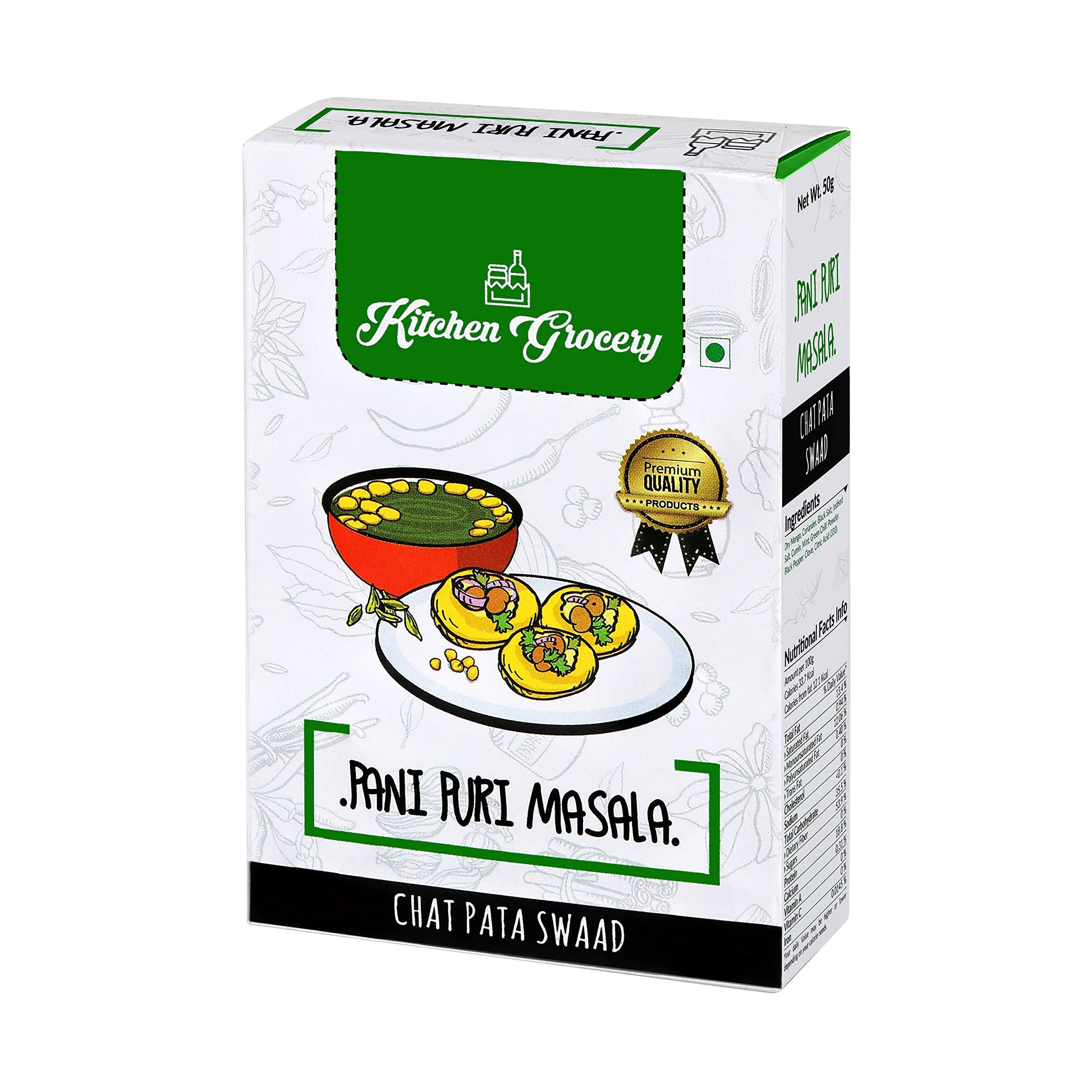 Kitchen Grocery Kitchen Grocery Pani Puri Masala Chat Pata Swaad - Pack of 9 (50gm)