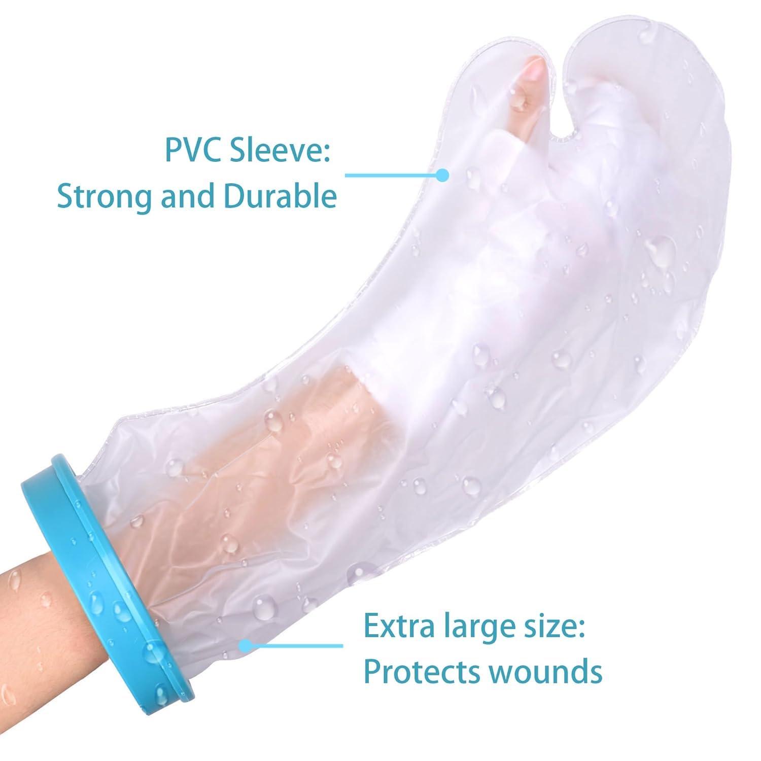 WICHARSH WICHARSH Waterproof Cast Cover Arm, Plaster Cast Hand Cover,Reusable Arm Cast Cover for Shower, Cast Protectors, Dressing Cover for Shower Bath, Hand Protector for Showering, Wrist, Elbow