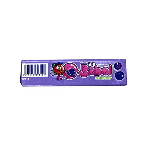 Big Babol Big Babol Rasa Blueberry Bubble Gum, 0.79 oz / 22.5 g, 20 Pack