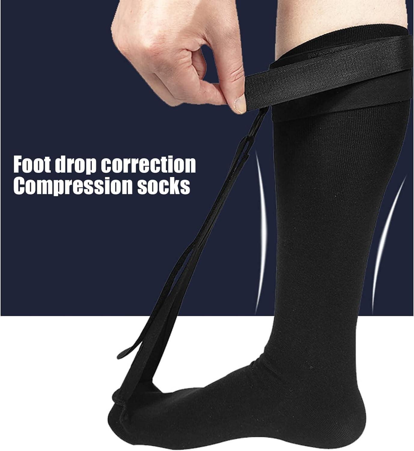 Clobeau Plantar Fasciitis Stretch Sock Non Slip Calf Night Relief for Heel High Arch Pain Achilles Tendonitis Therapy Foot Support Sleeve Stretcher Compression Sleeve Men Women Ultrastretch Night Sock