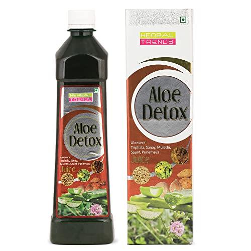 Herbal Trends Herbal Trends Aloe Detox Juice- Ensure Greater Feeling of Well Being- Ayurvedic Safe Blend of 12 Herbs- Pure & Natural Ras-750ml