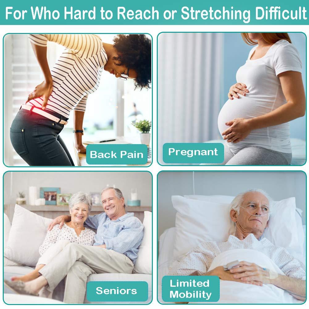 amonfine Toilet Aid Wiper Self Assist Bathroom Bottom Butt Wipe Helper Wand Long Reach Comfort Wipe Tool Paper Tissue for Pregnant After Surgery Seniors Arm Handicap Bariatric